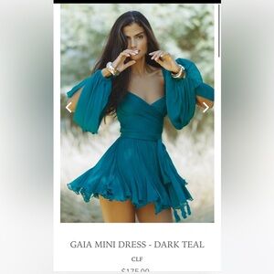 Chic Le Frique Gaia Mini Dress Dark Teal